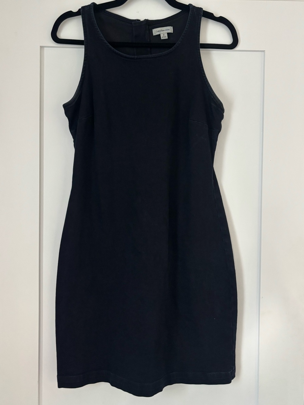 Calvin Klein Jeans Black Sleeveless Mini Tank Dress Size M